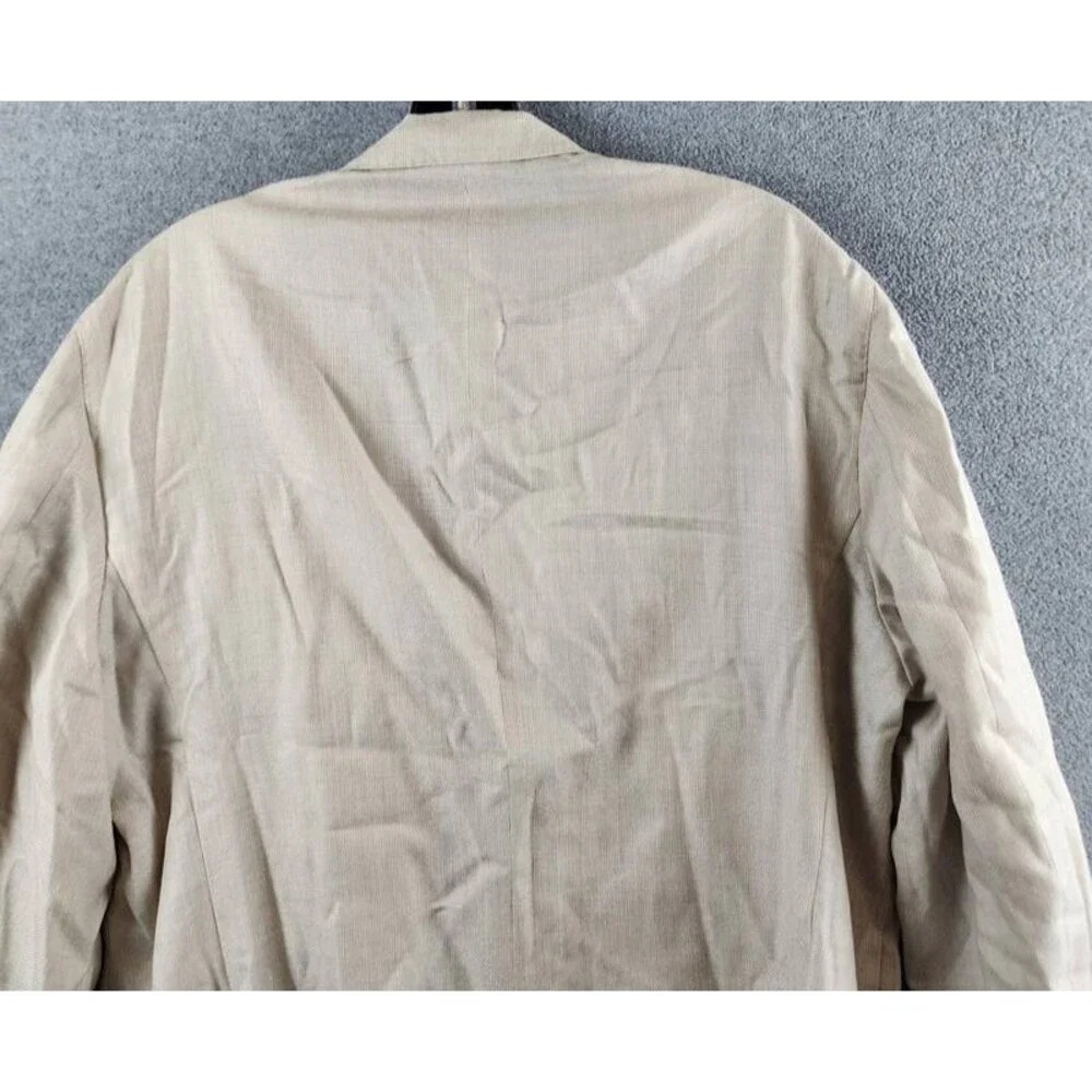 BOGLIOLI Milano Wool Silk Blend K. Jacket Blazer Men's Beige Button Closure